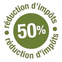 Logo Réduction d'impots de 50%